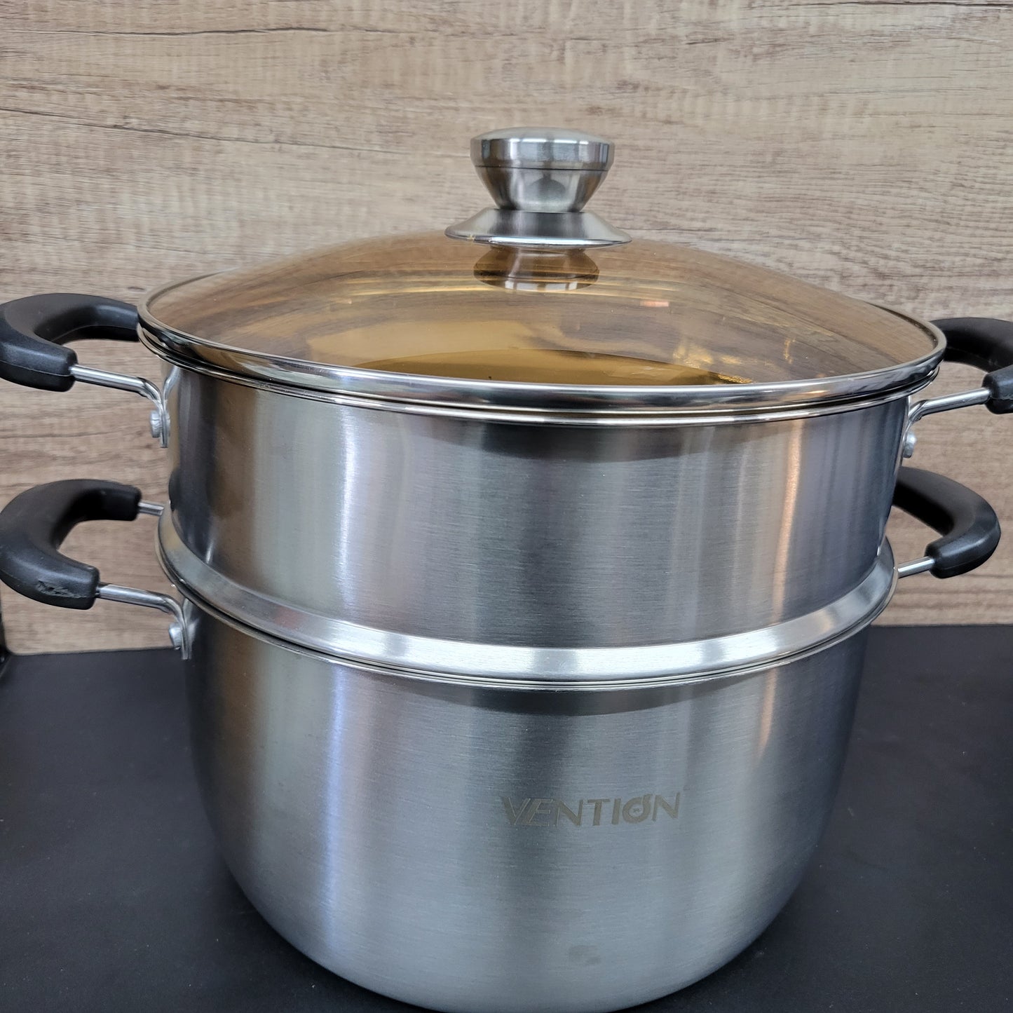 VENTION - Vaporera de 2 niveles para cocinar, vaporera de verduras de ...