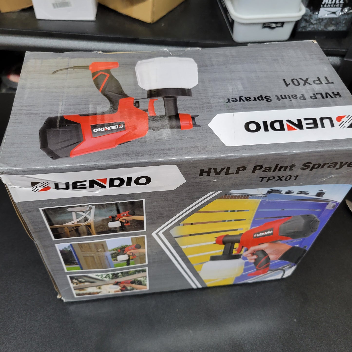 Pulverizador de pintura, 700 W de alta potencia, 6 boquillas de cobre ...