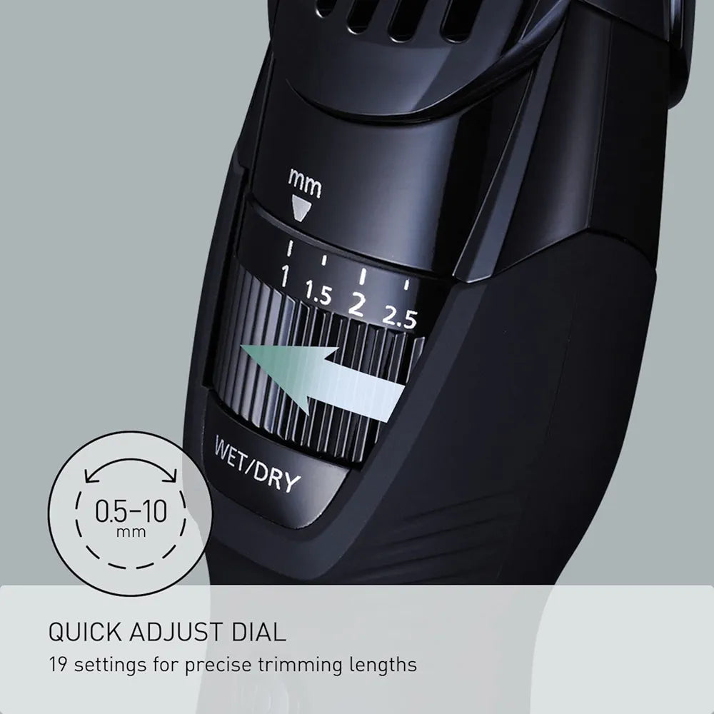Panasonic Recortadora de barba inalámbrica para hombre con dial de pre...