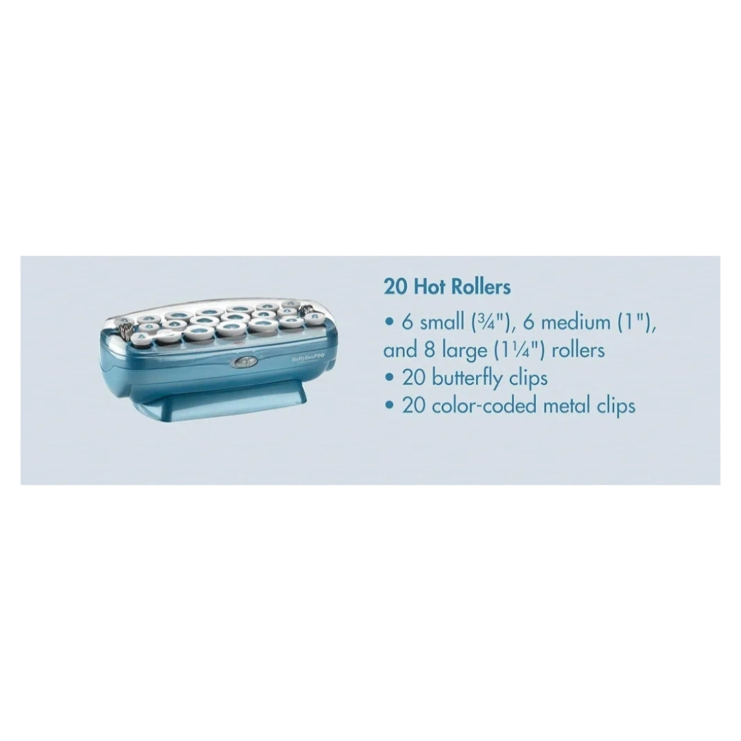 BabylissPRO Rodillos calientes profesionales Nano Titanium para todas ...