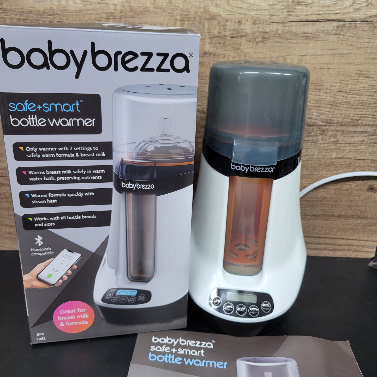 Baby Brezza Calentador inteligente de biberones, calentador de leche m...