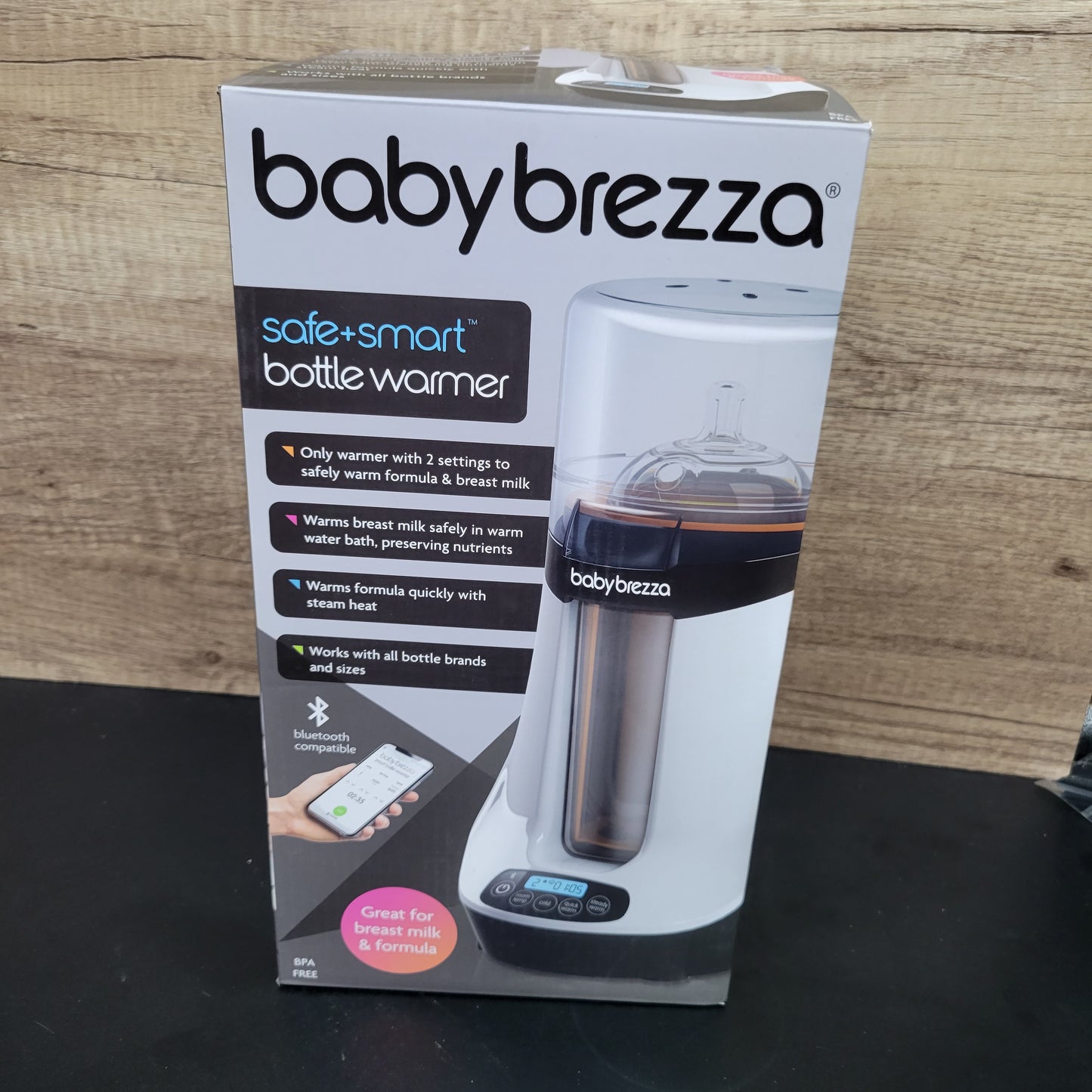Baby Brezza Calentador inteligente de biberones, calentador de leche m...