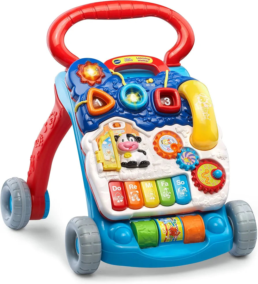 Caminador para aprendizaje VTech de sentado a parado, azul, exclusivo ...