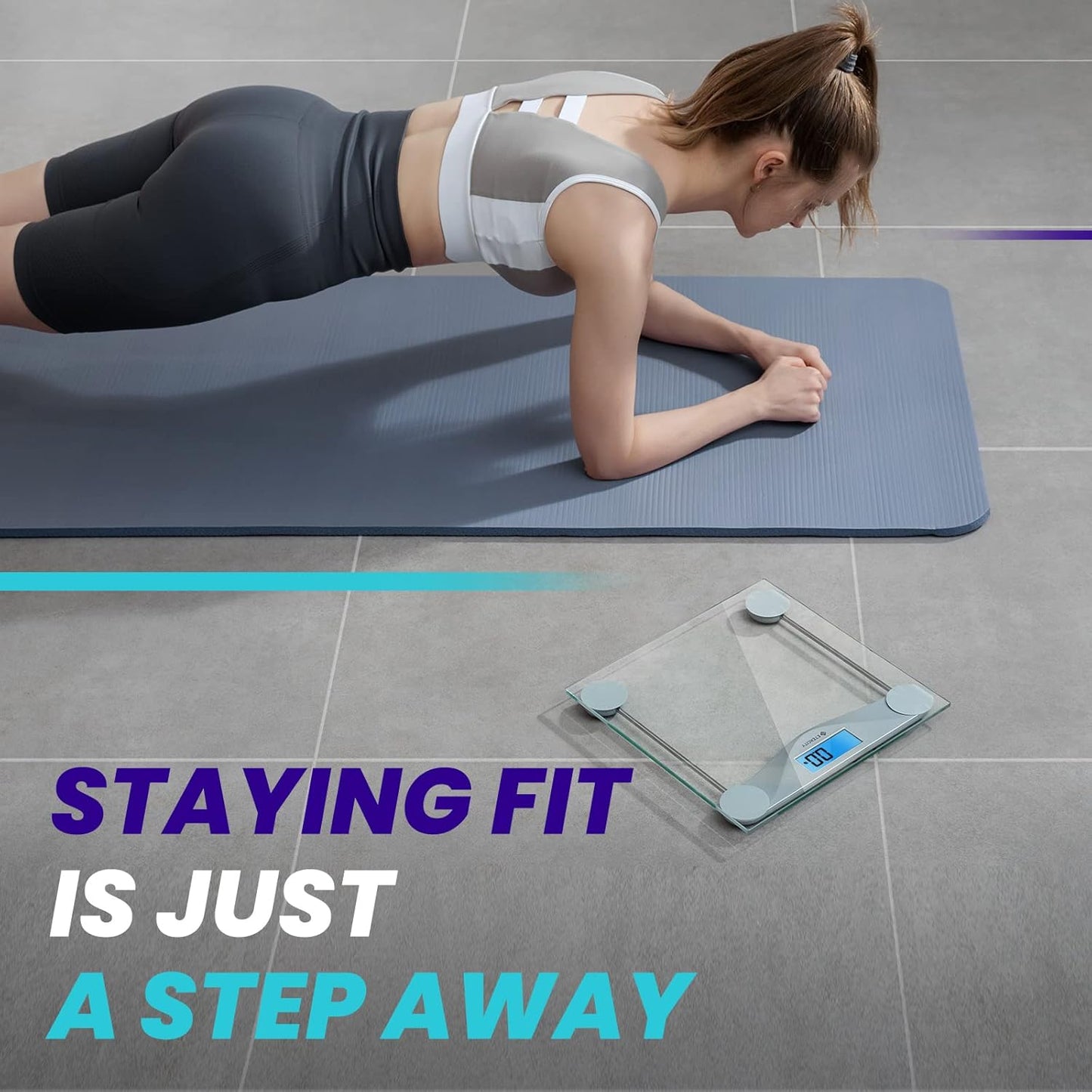 Etekcity Digital Body Weight Scale with Backlit LCD Display