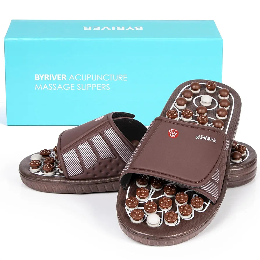 BYRIVER Acupresión Masaje de pies Zapatillas Zapatos Sandalias Estera,...