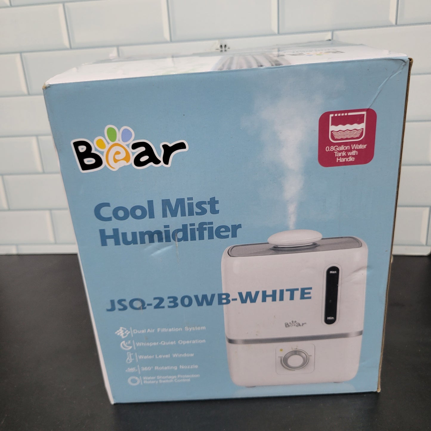 BEAR Humidificadores para dormitorio, humidificadores de niebla fría d...