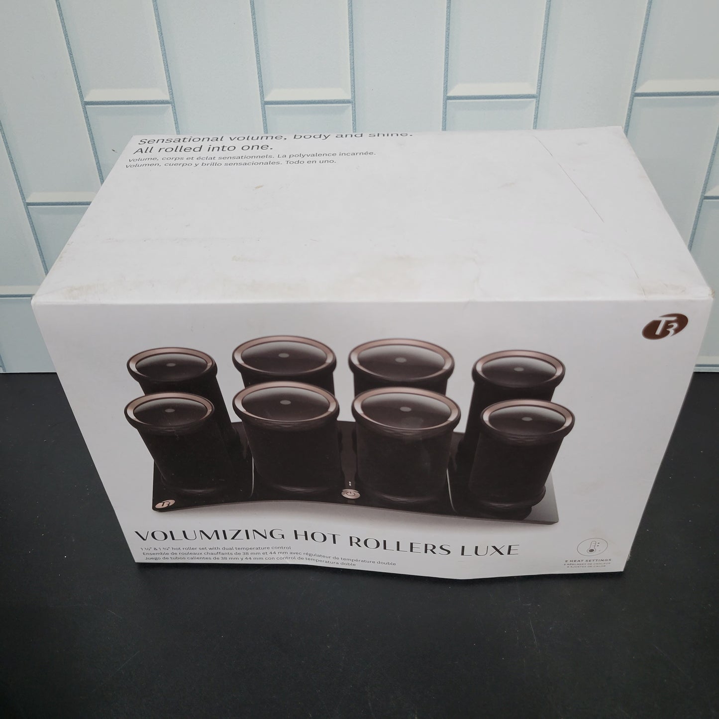 Rodillos calor T3 para pelo micro voluminosos de lujo, negro, 51.2 onz...