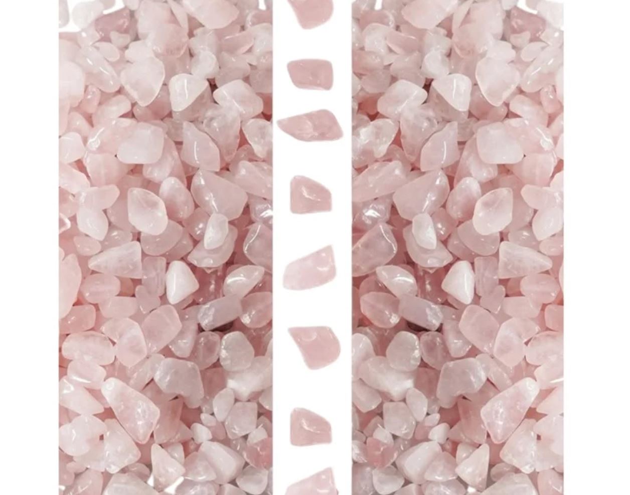 gemshan 2 lbs Rose Quartz Chips Natural Crushed Crystal...