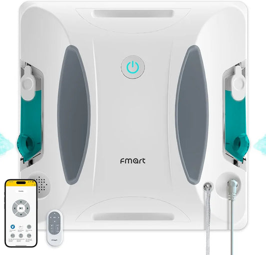 FMART W6 Robot de limpieza de ventanas, robot limpiador de ventanas au...