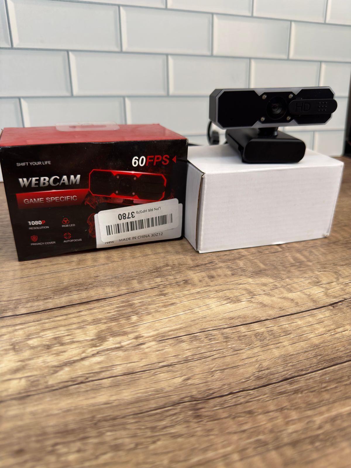 NBPOWER Cámara web de transmisión 1080P 60FPS con micrófono y luz RGB ...