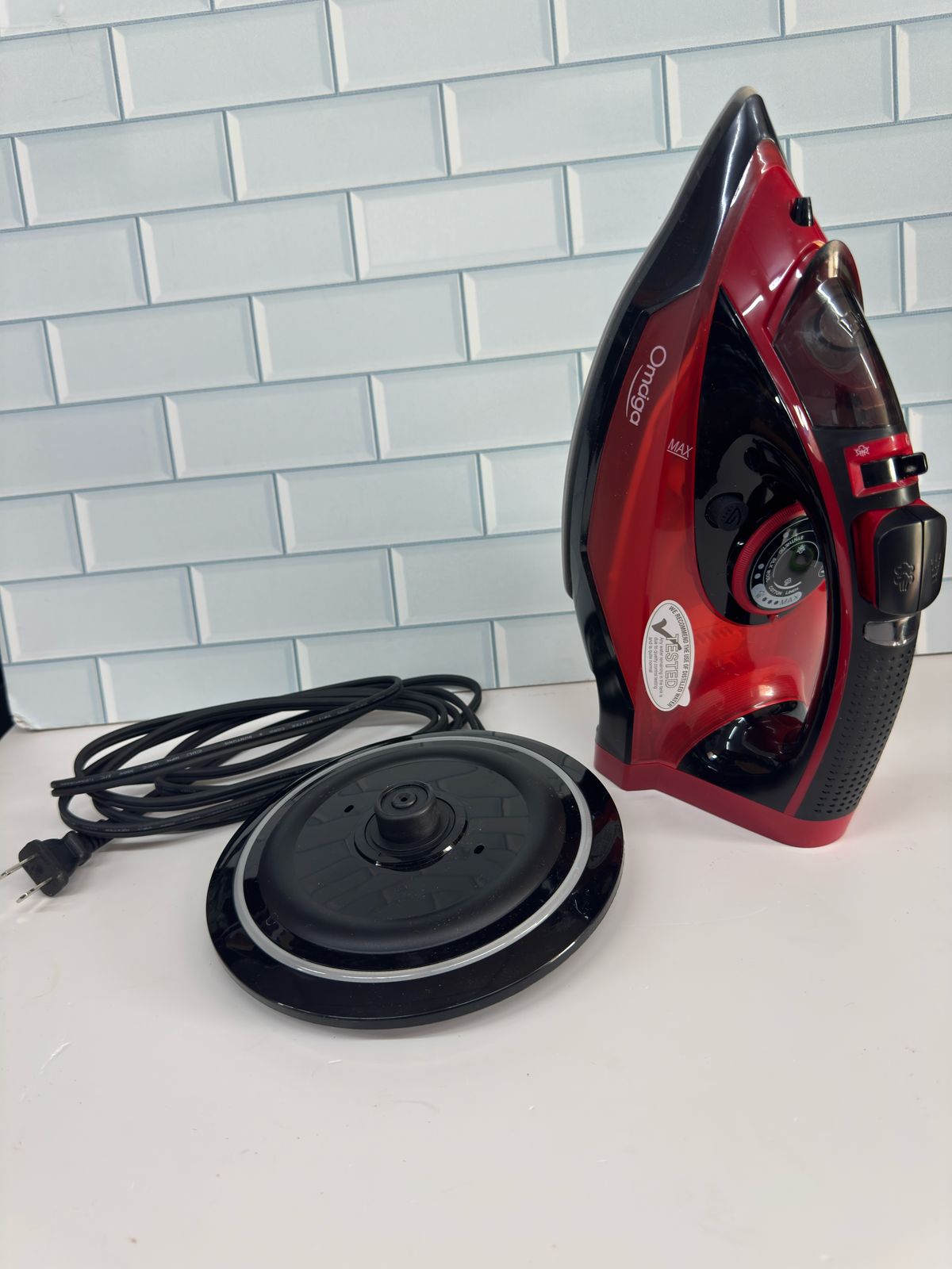 Plancha inalámbrica, plancha inalámbrica de 1500 W con vapor con tanqu...