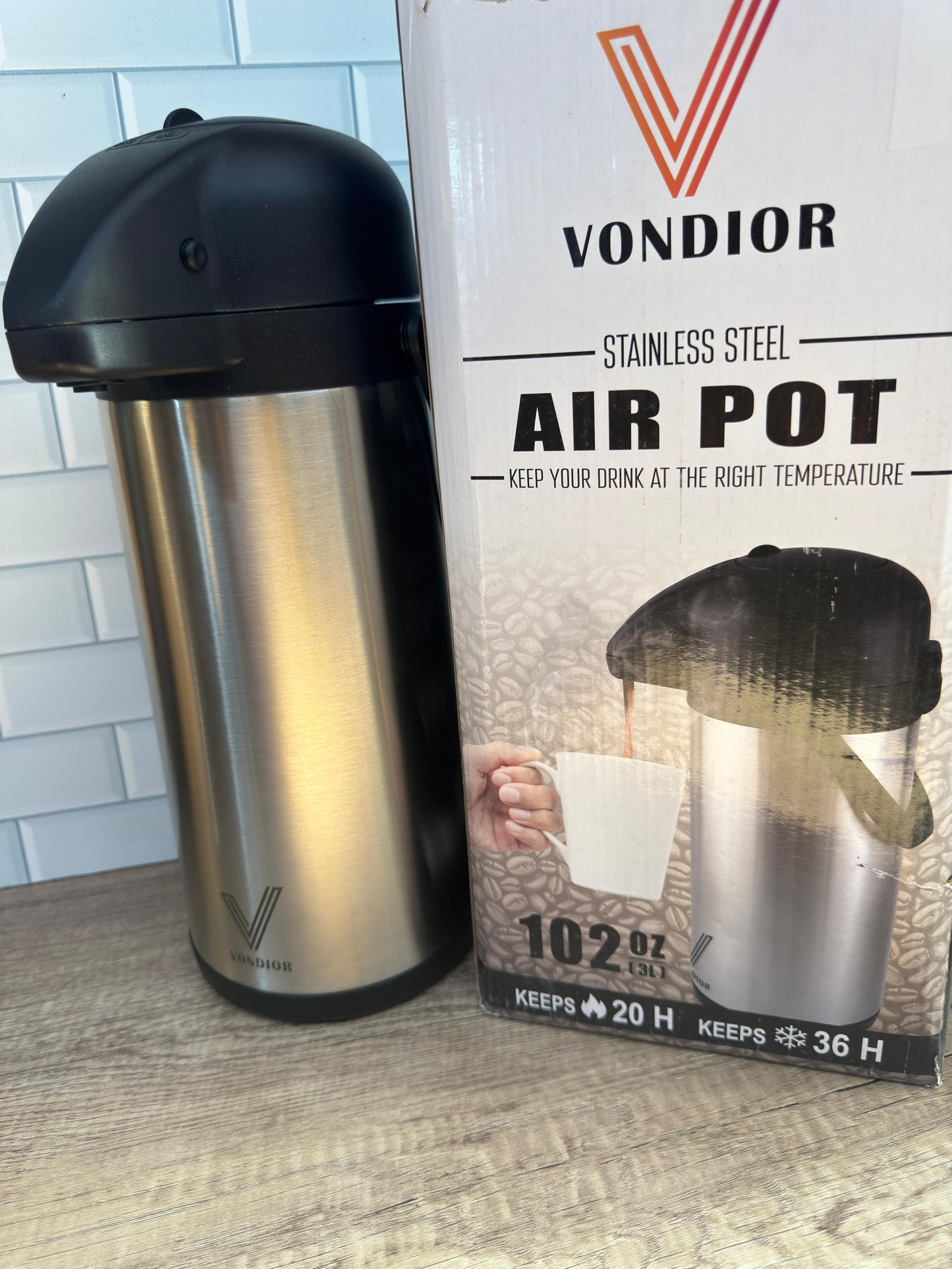Jarra de café para mantener caliente - Dispensador de café de 3 L/102 oz