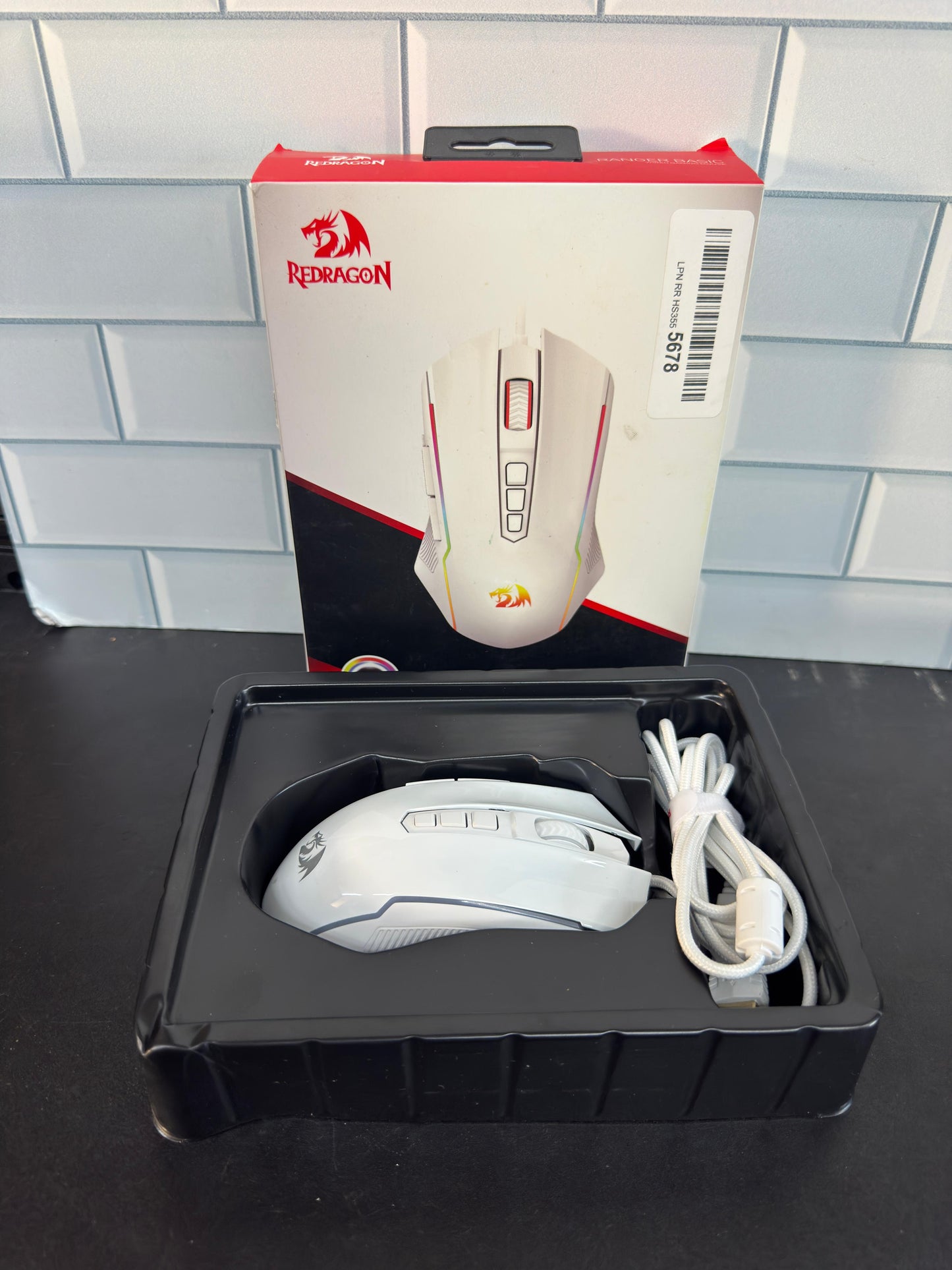 Redragon Mouse inalámbrico para juegos con retroiluminación RGB, 8000 ...