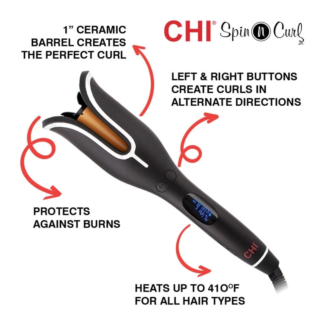 chi rizadora de cabello de barril de 1 pulgada