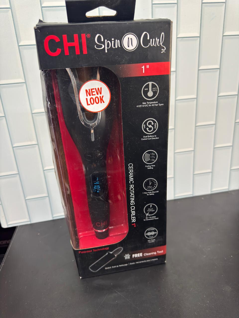 chi rizadora de cabello de barril de 1 pulgada