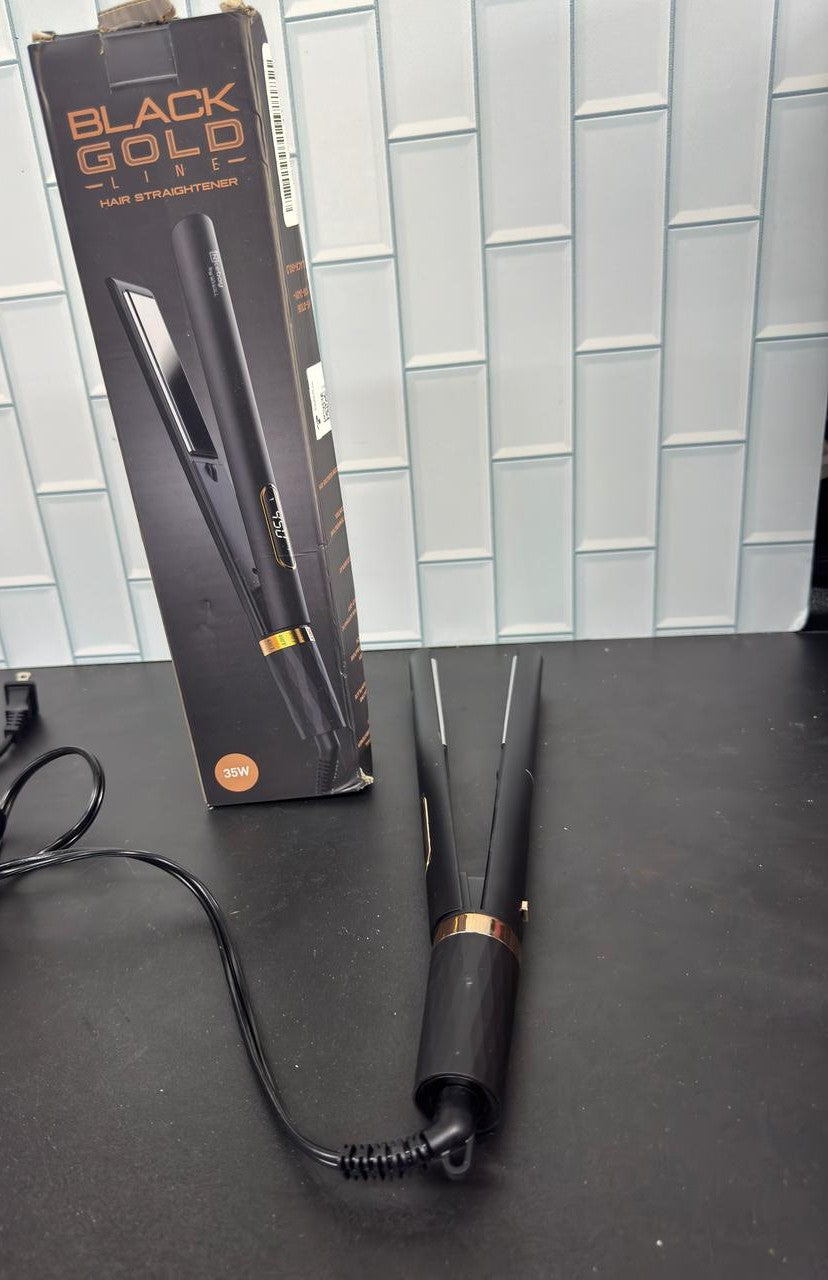 Nicebay® Plancha plana de titanio con 5 ajustes de temperatura, cuidad...