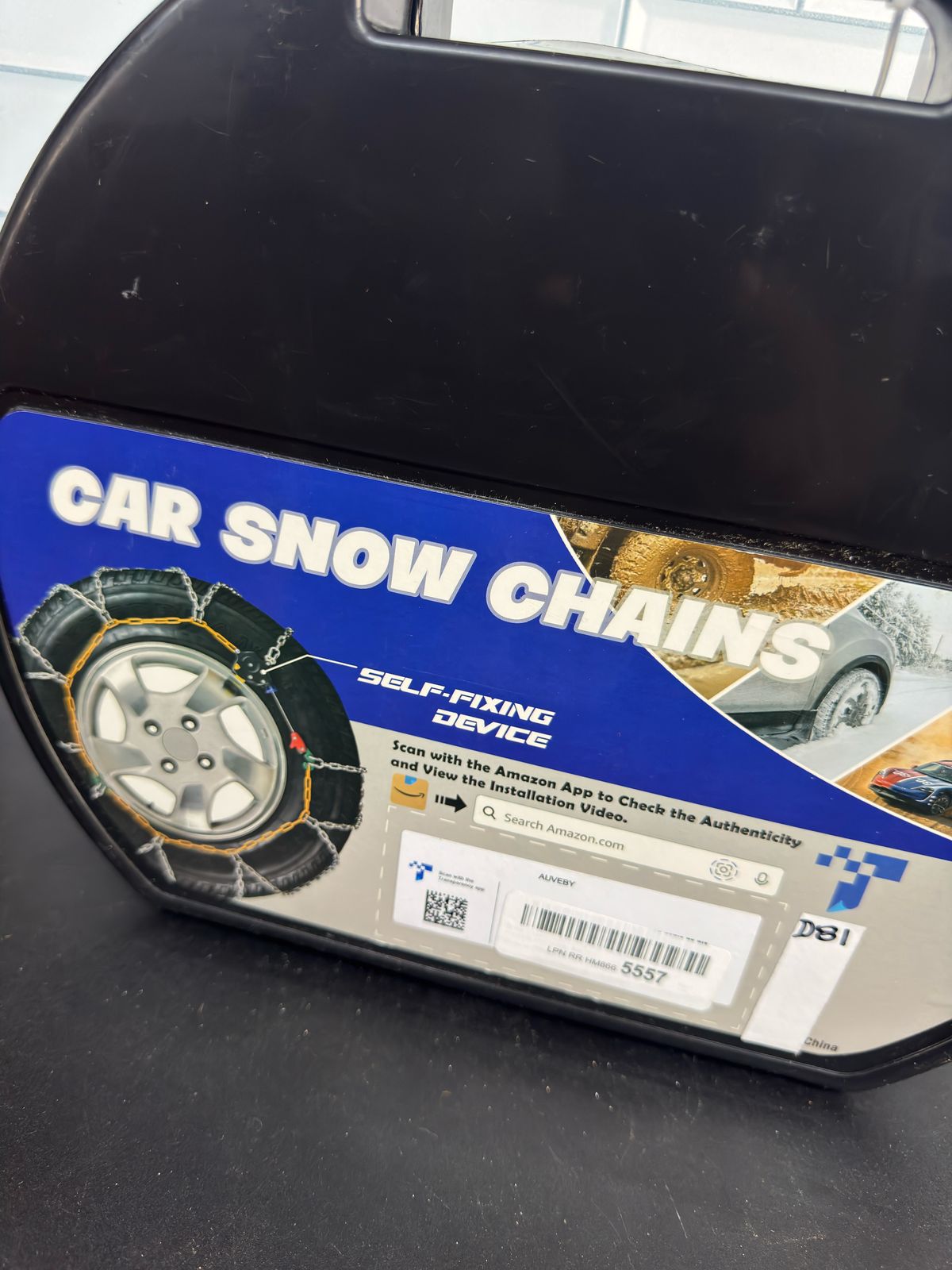 Snow-Chains - Cadena de tracción de neumáticos de 1 minuto de ajuste r...