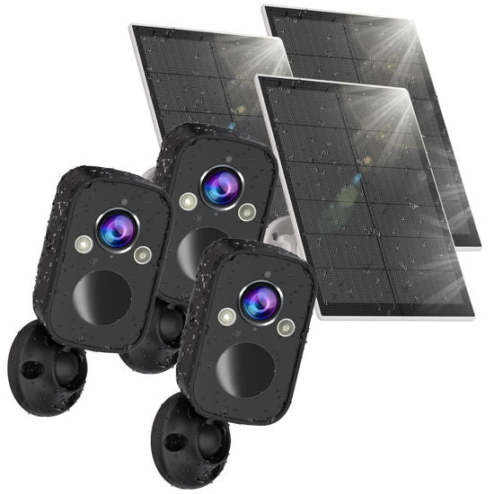 -Rraycom Wireless Outdoor Security Cameras (3-Pack)...
