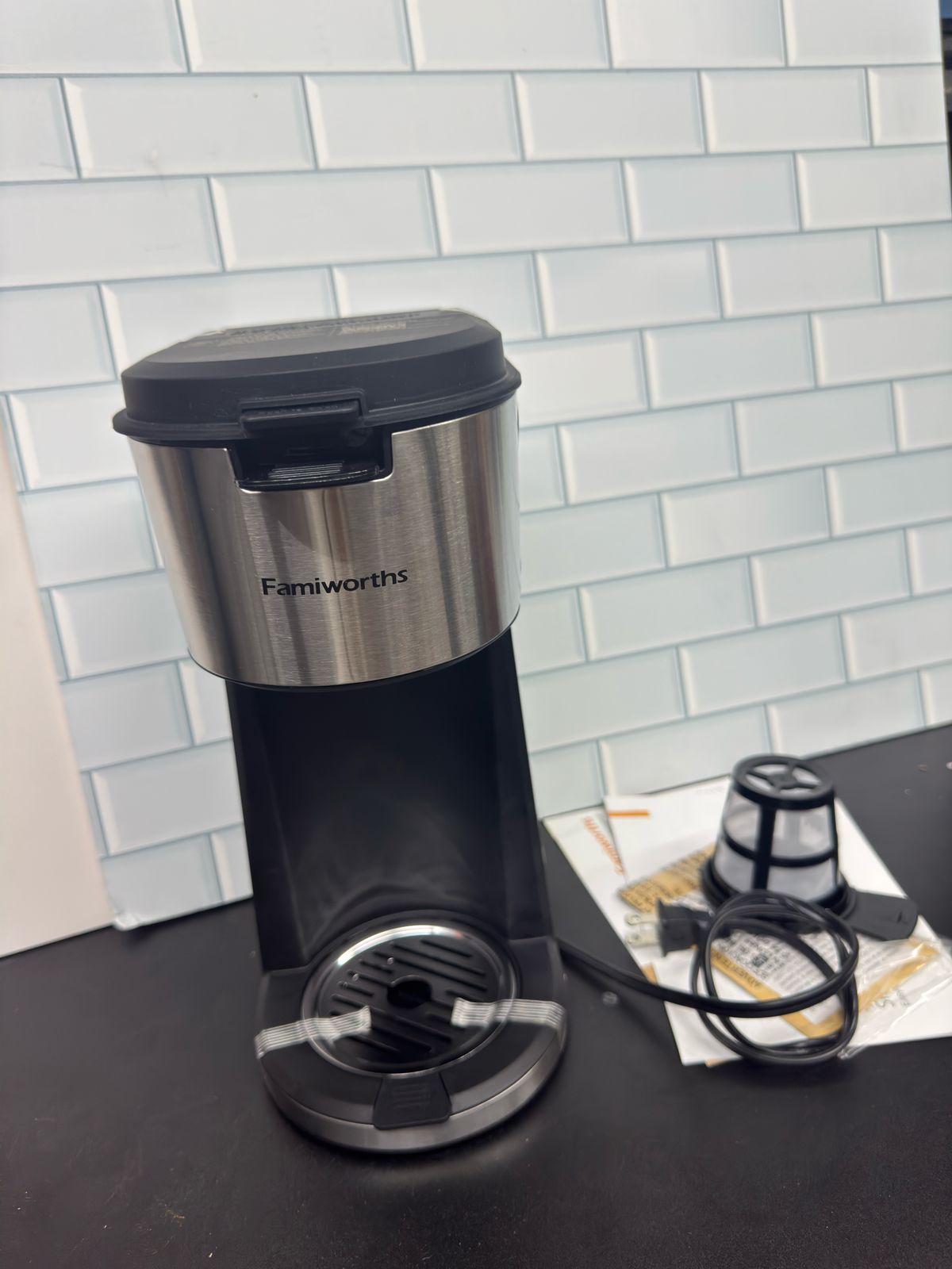 Famiworths Single Serve Coffee Maker, Iced and Hot Coffee Maker for...