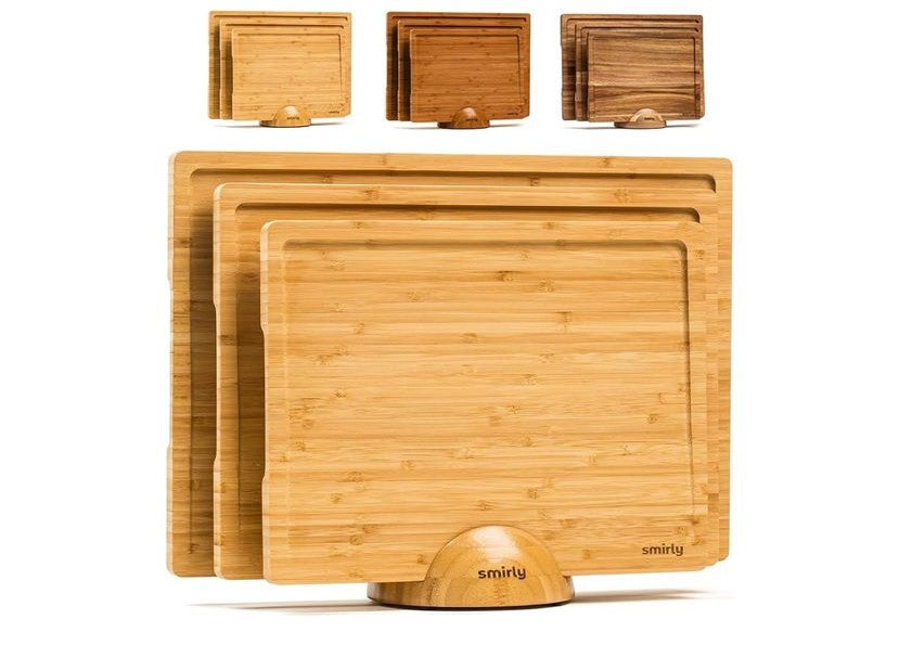 SMIRLY - Juego de tablas grandes para cortar para la cocina, con sopor...