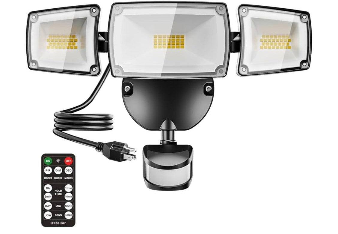 USTELLAR Luces de seguridad con sensor de movimiento enchufables de 55...