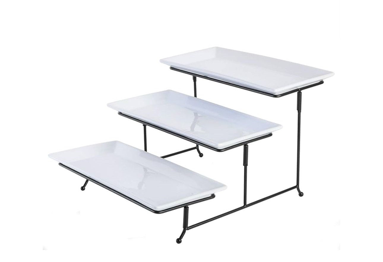 Bandeja Gibson juego de platos, 3 unidades, color blanco, Juego de platos con ...