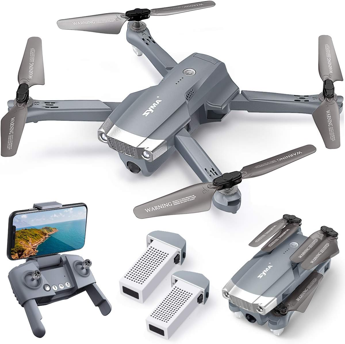 0SYMA Drone X500 4K con cámara UHD para adultos, cuadricóptero GPS fáci...