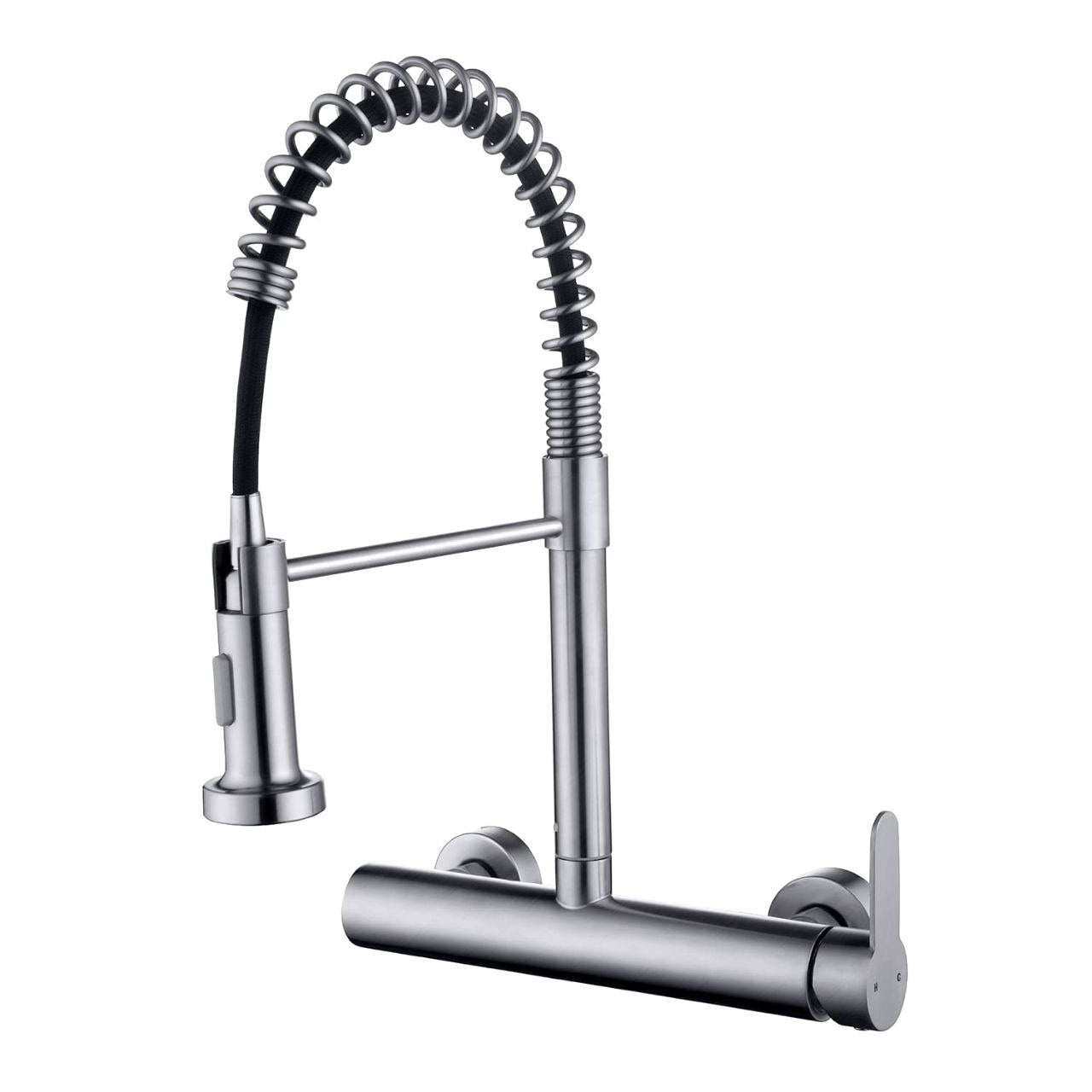 8-inch centerset wall-mount faucet with pull-out sprayer...