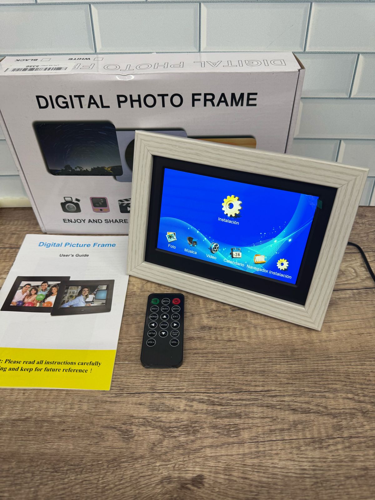 Marco de fotos digital de 7 pulgadas, marco de fotos electrónico para ...