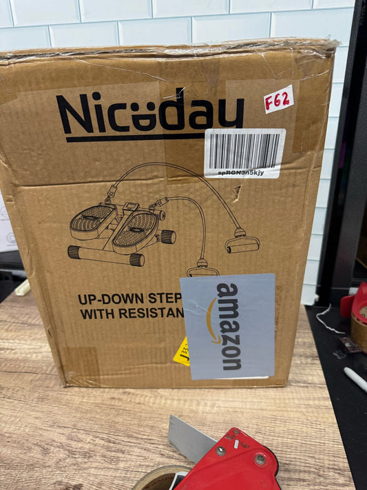 Niceday Steppers para ejercicio, mini escalera con bandas de resistenc...