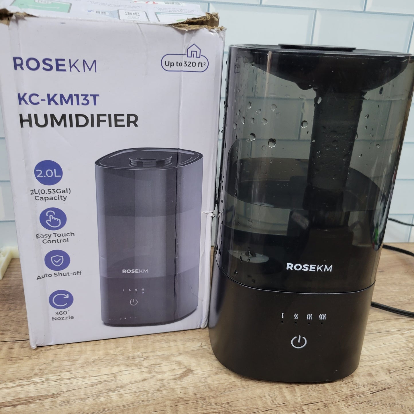 Humidificador 2L para dormitorio, humidificador de niebla fría para plant...