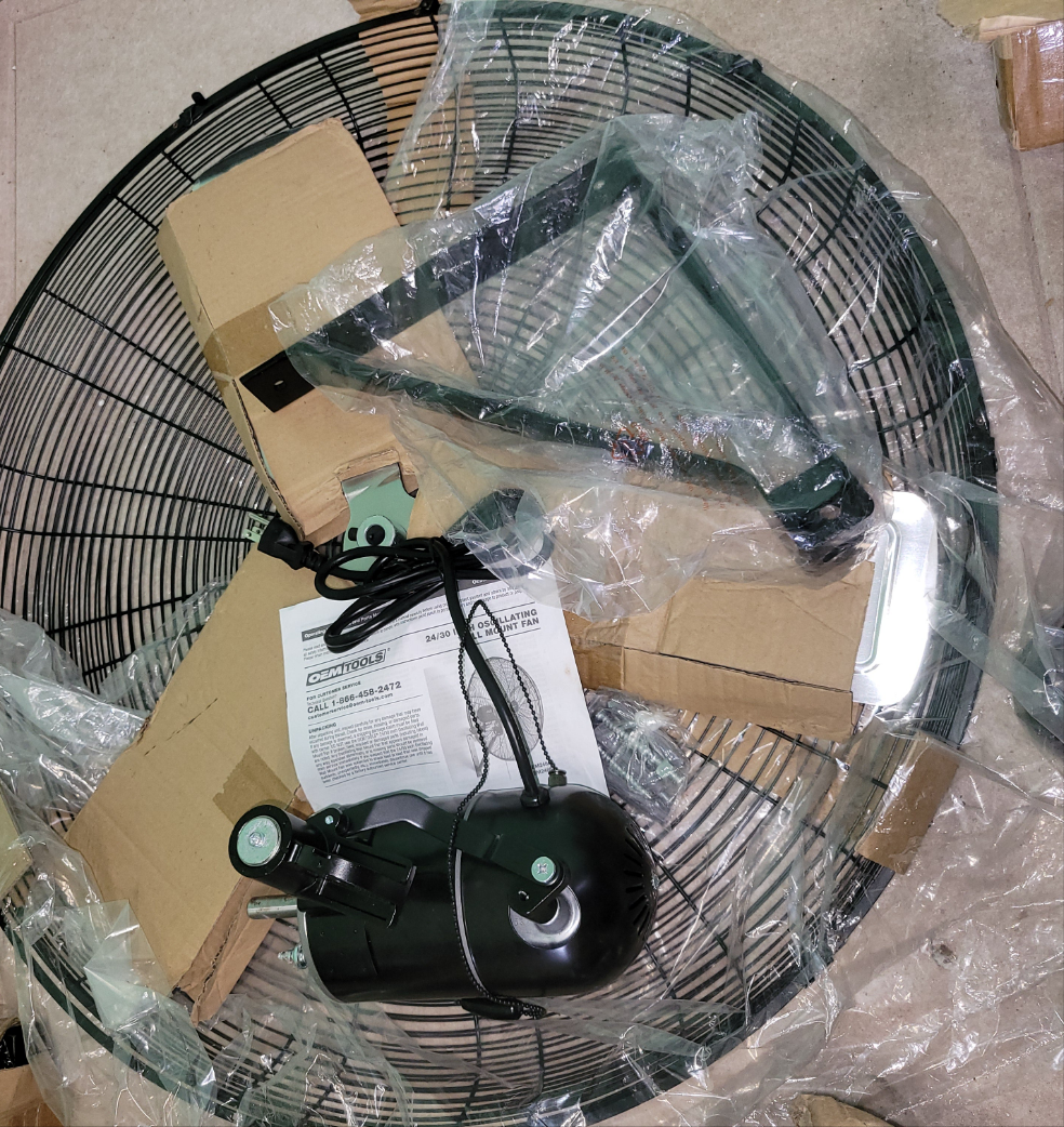 OEMTOOLS OEM24884 Ventilador de pared oscilante de 30 pulgad...