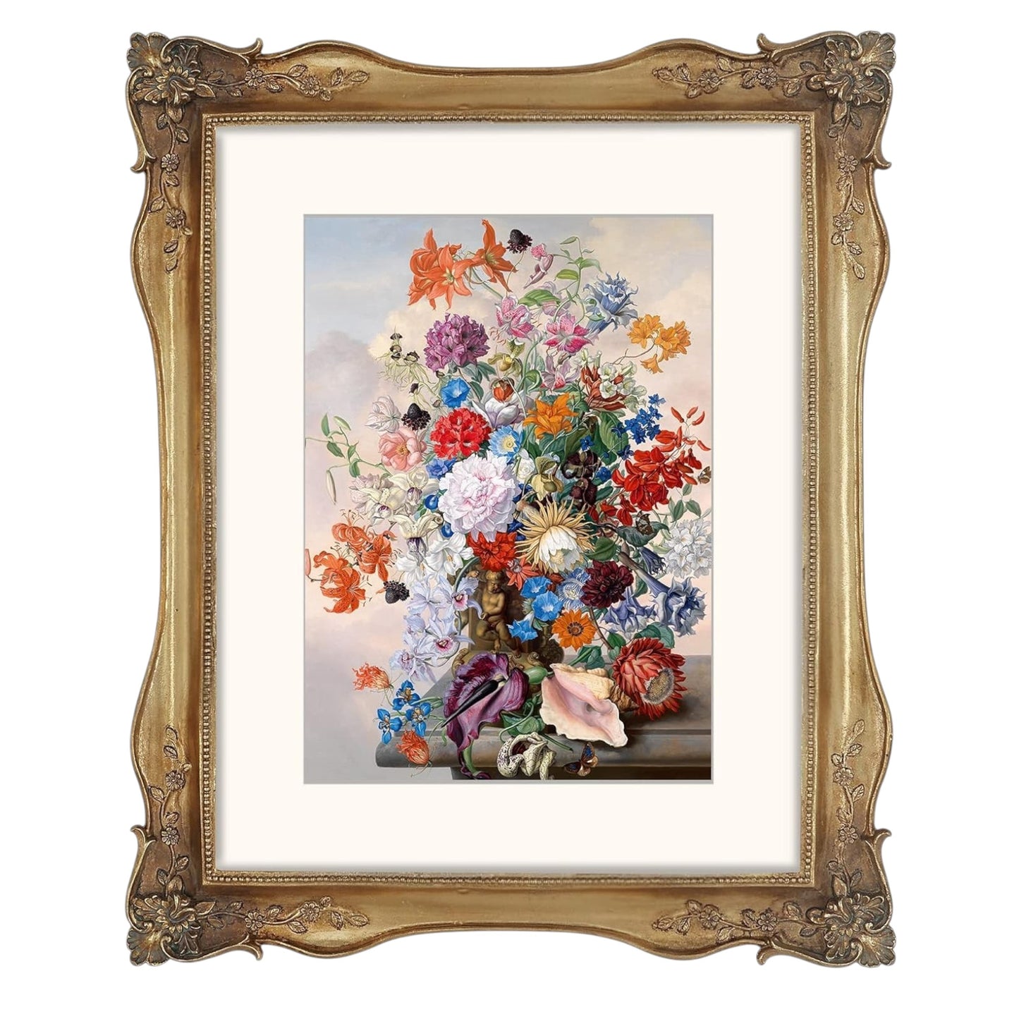 Simon's Shop Picture Frames, 8x10 Baroque Frame with Ornaments and...