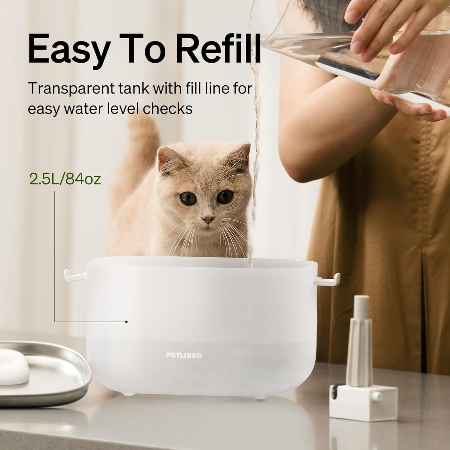 PETLIBRO Dockstream Fuente de agua automática para gatos y mascotas de...