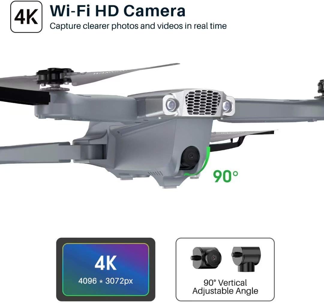 0SYMA Drone X500 4K con cámara UHD para adultos, cuadricóptero GPS fáci...