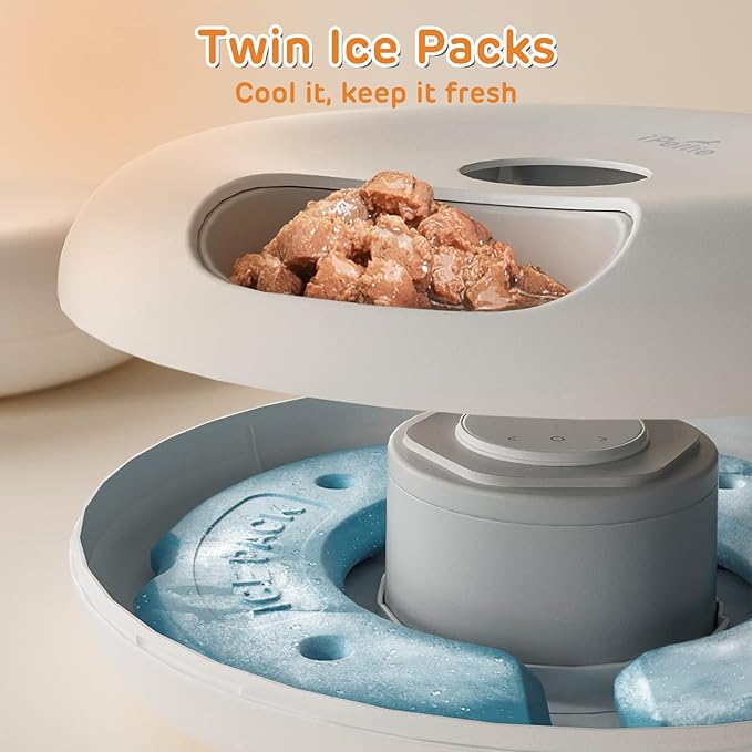 iPettie Donut Frost - Alimentador automático de alimentos húmedos con ...