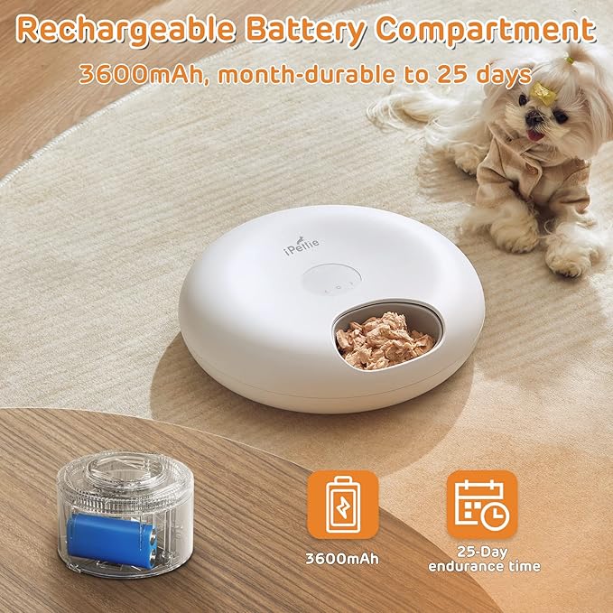 iPettie Donut Frost - Alimentador automático de alimentos húmedos con ...