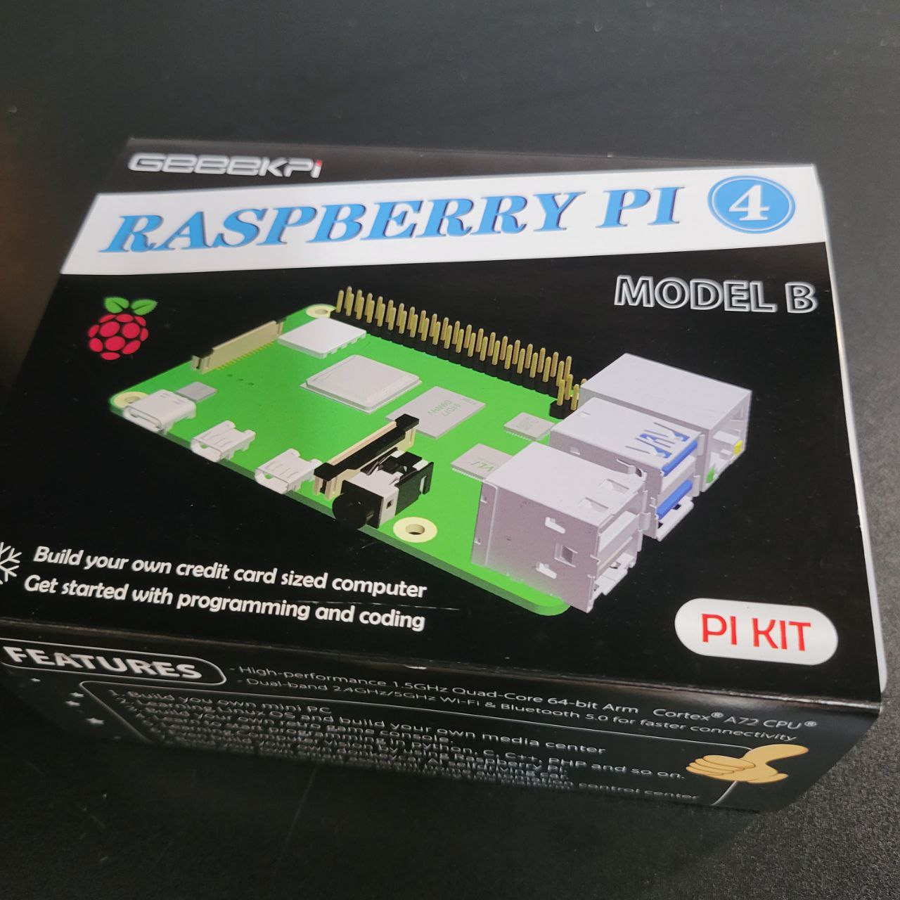 GeeekPi Kit de inicio para Raspberry Pi 4 de 2GB RAM