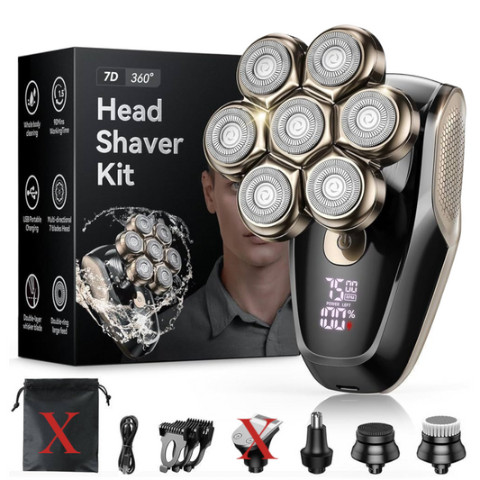 Afeitadoras de cabeza para hombres calvos, afeitadora eléctrica magnét...