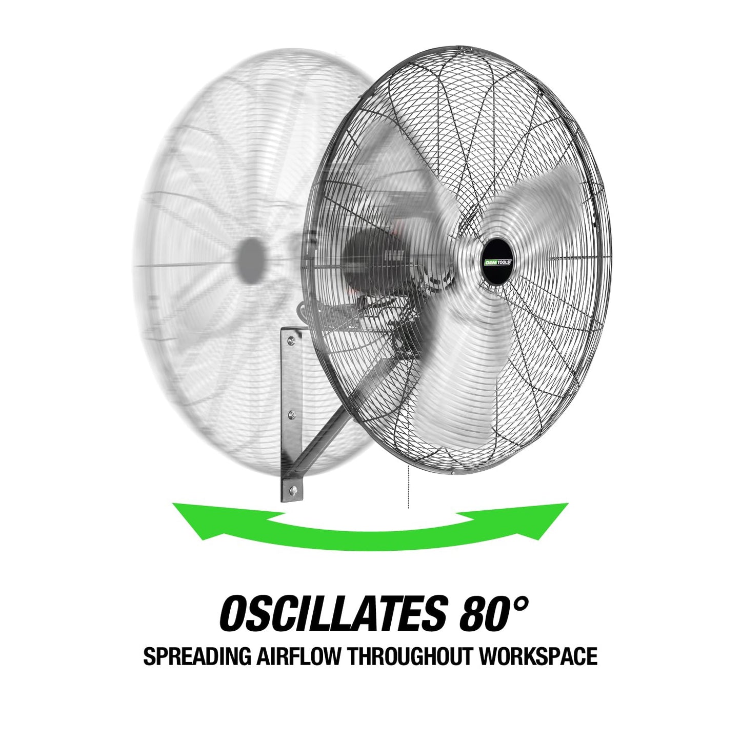 OEMTOOLS OEM24884 Ventilador de pared oscilante de 30 pulgad...