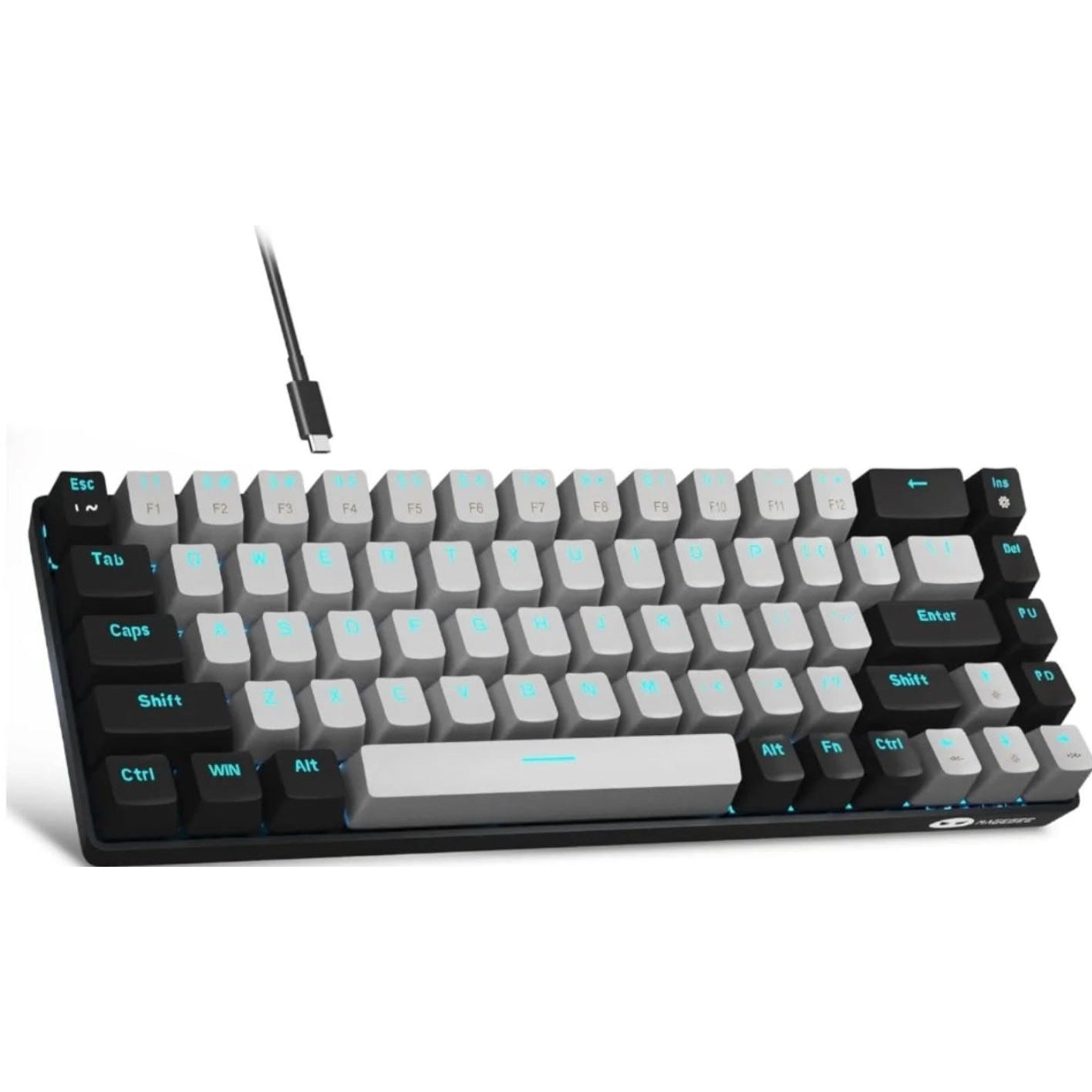 Teclado MageGee MK-Box - portátil 60% mecánico para juegos, retroilumi...