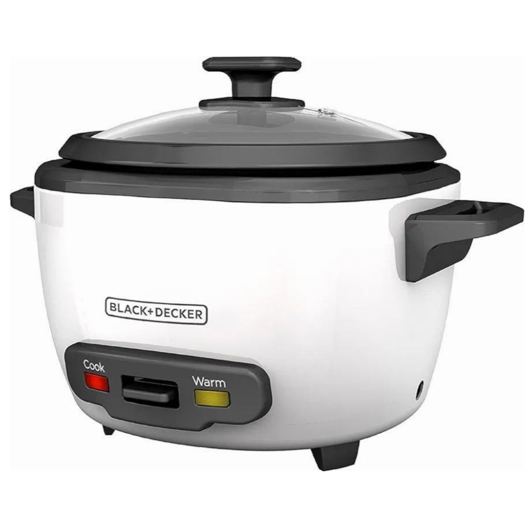 Arrocera Black+Decker - Olla arrocera 2 en 1 y vaporizador de alimentos