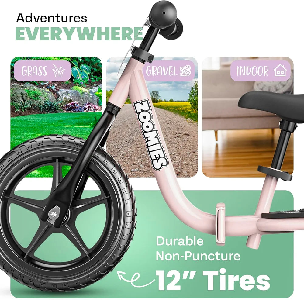 Bicicleta de equilibrio plegable de 12 pulgadas para niños de 2 a 5 añ...