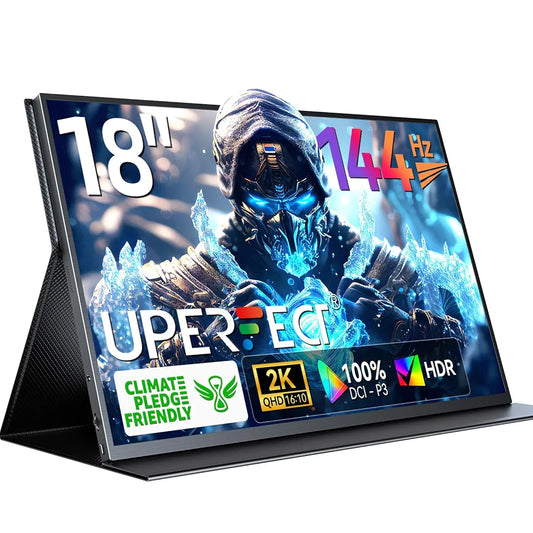 UPERFECT Monitor portátil para juegos 2K 144Hz 18" 2560x1600...