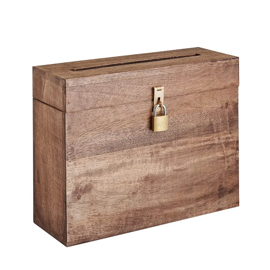Caja para tarjetas de boda con ranura para tarjetas y cerrad...