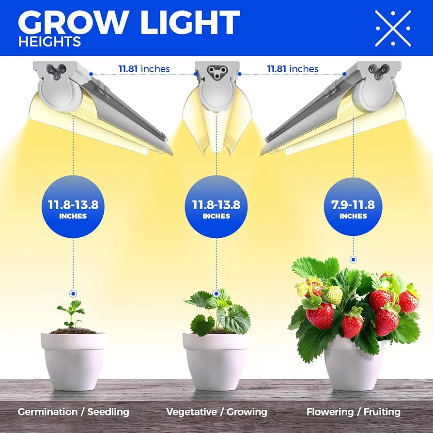 Barrina Luz de cultivo de plantas, 252 W (6 x 42 W, equivale...
