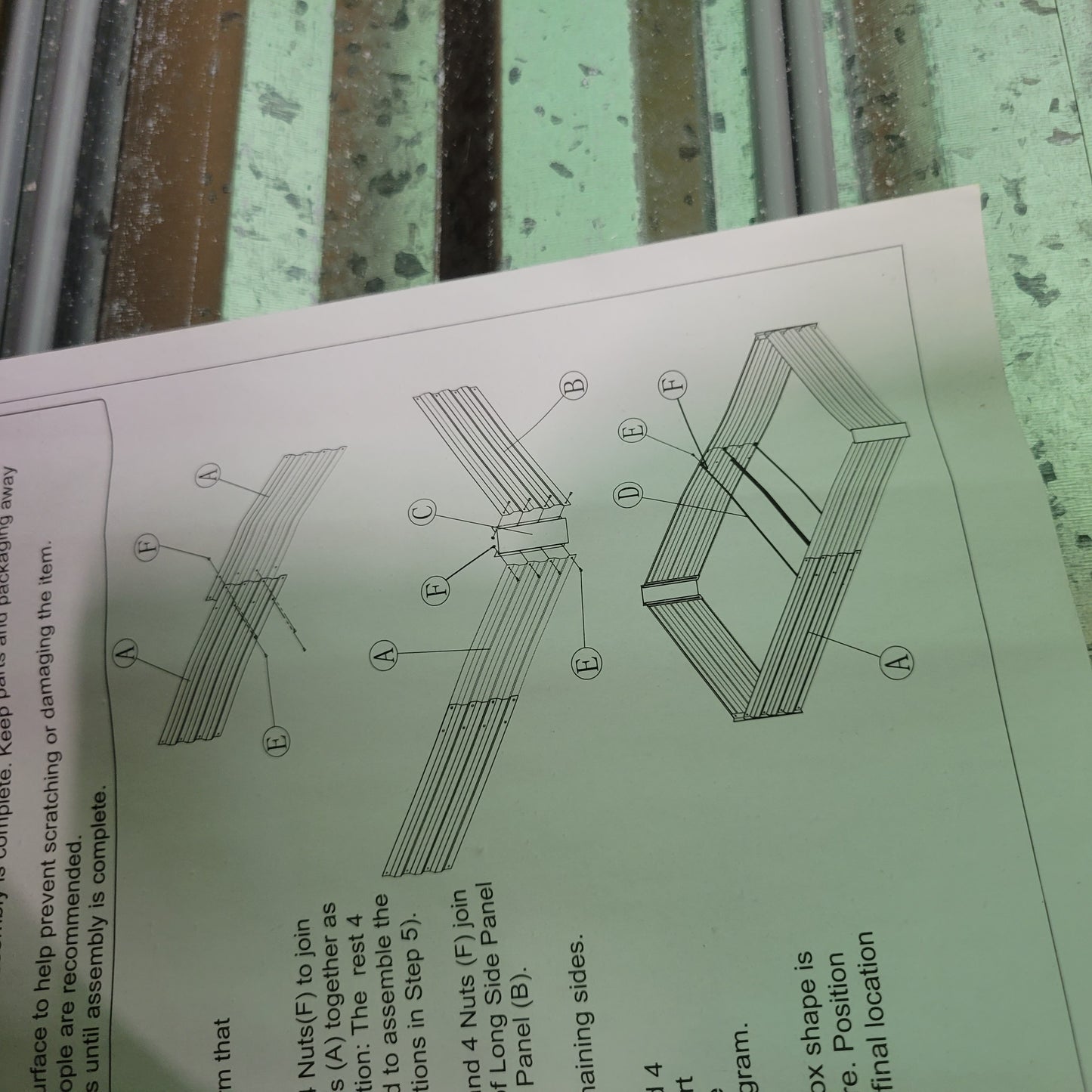 Foyuee Cama de jardín elevadas galvanizadas para verduras gr...