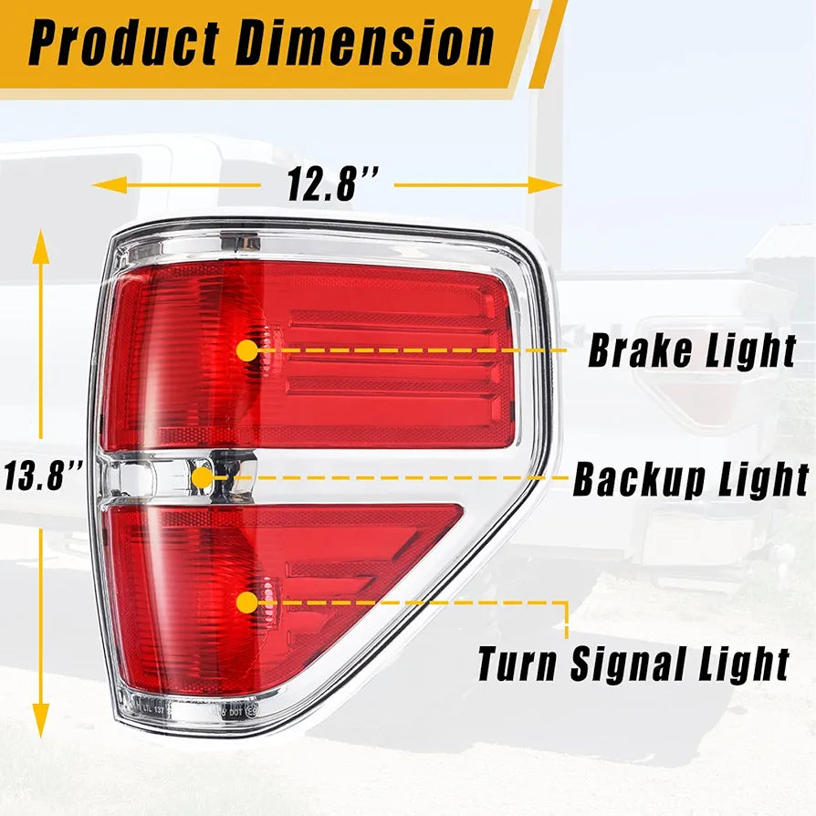 Boine Compatible con Ford F-150 años 2009-2014, carcasa de l...
