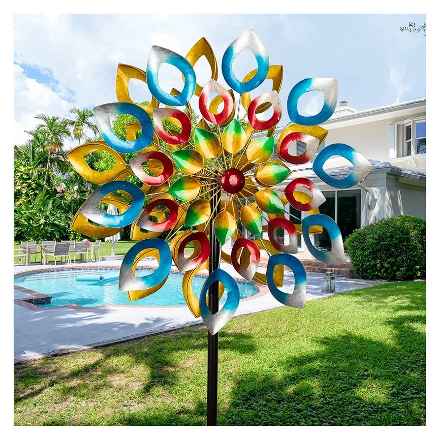 Molinillos de viento para jardín con estaca – Grandes molini...