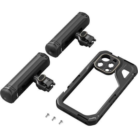 SmallRig Kit de jaula de teléfono de mano dual para iPhone 15 Pro Max,...